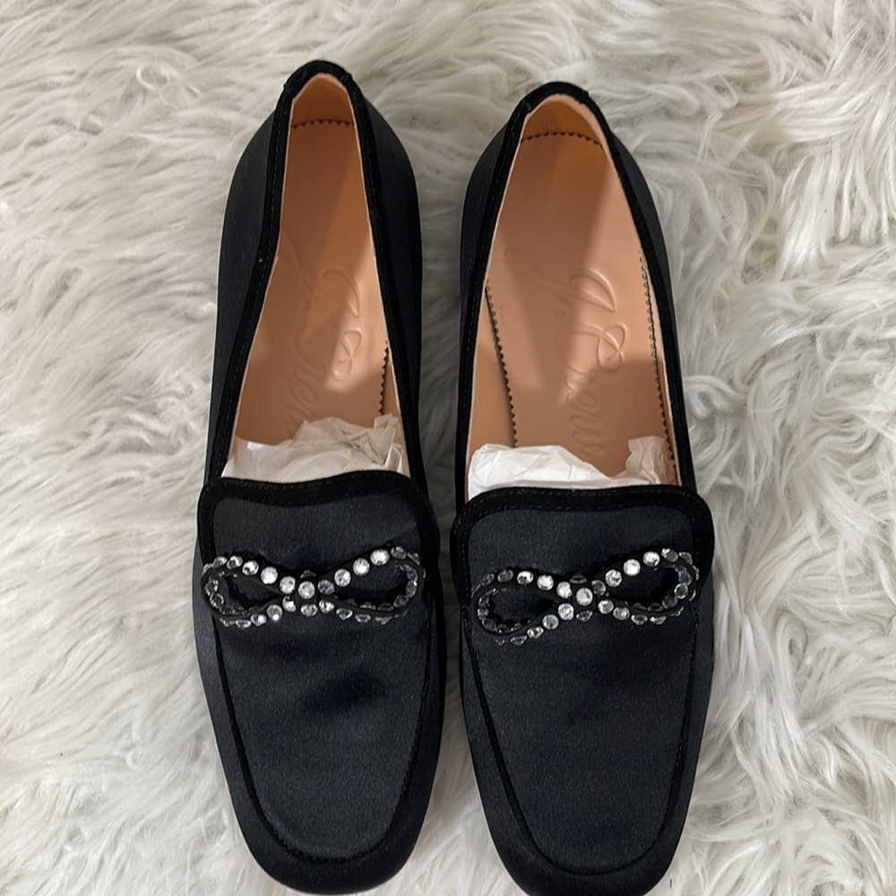 J. CREW Marie bow loafers in satin Size 8.5 New - Picture 6 of 16